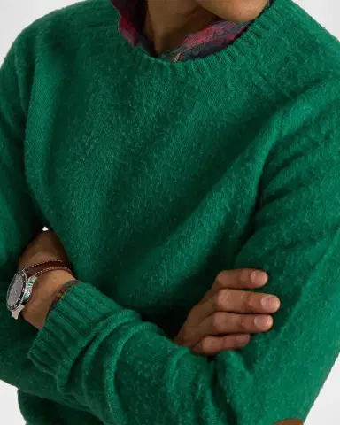 Polo Ralph Lauren Men's Elbow-Patch Wool-Cashmere Crewneck Sweater | Thumbnail 5