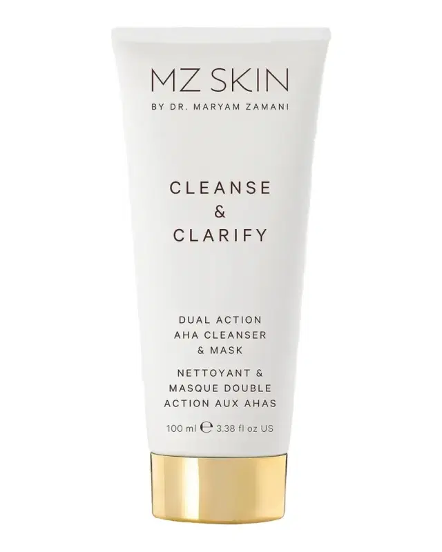MZ Skin Cleanse & Clarify Dual Action AHA Cleanser & Mask, 3.4 oz.