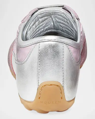 Alexander McQueen Boxe Metallic Low-Top Sneakers | Thumbnail 2