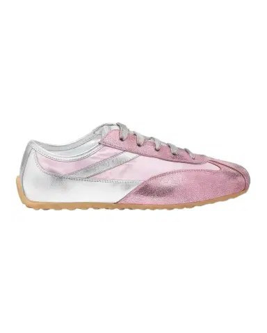 Alexander McQueen Boxe Metallic Low-Top Sneakers | Thumbnail 1