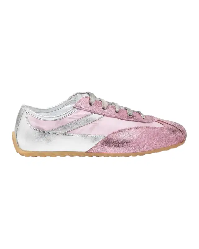 Alexander McQueen Boxe Metallic Low-Top Sneakers