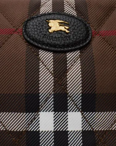 Burberry Horseshoe Quilted Check Wristlet Pouch Bag | Thumbnail 2 Burberry Horseshoe Quilted Check Wristlet Pouch Bag | Thumbnail 2