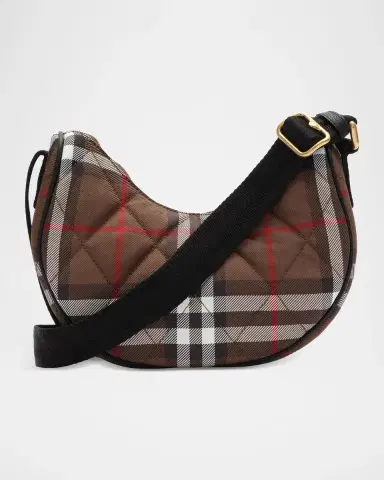 Burberry Horseshoe Quilted Check Crossbody Bag | Thumbnail 3 Burberry Horseshoe Quilted Check Crossbody Bag | Thumbnail 3