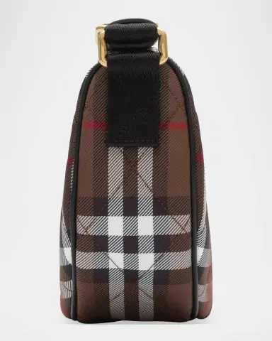 Burberry Horseshoe Quilted Check Crossbody Bag | Thumbnail 5 Burberry Horseshoe Quilted Check Crossbody Bag | Thumbnail 5