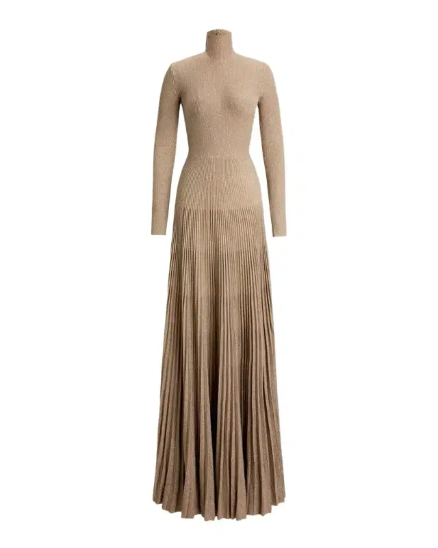 Ralph Lauren Collection Turtleneck Sweater Evening Dress