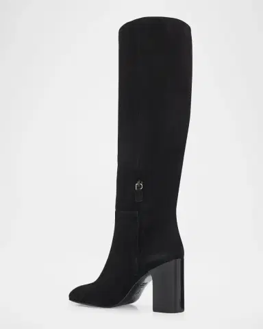 Stuart Weitzman 85mm Mulberry Suede Knee-High Boots | Thumbnail 2