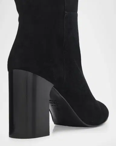 Stuart Weitzman 85mm Mulberry Suede Knee-High Boots | Thumbnail 3