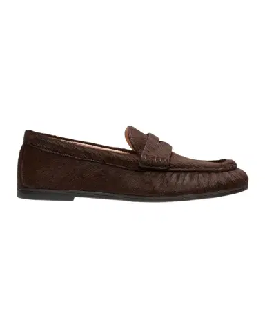 Stuart Weitzman Spencer Calf Hair Penny Loafers | Thumbnail 1