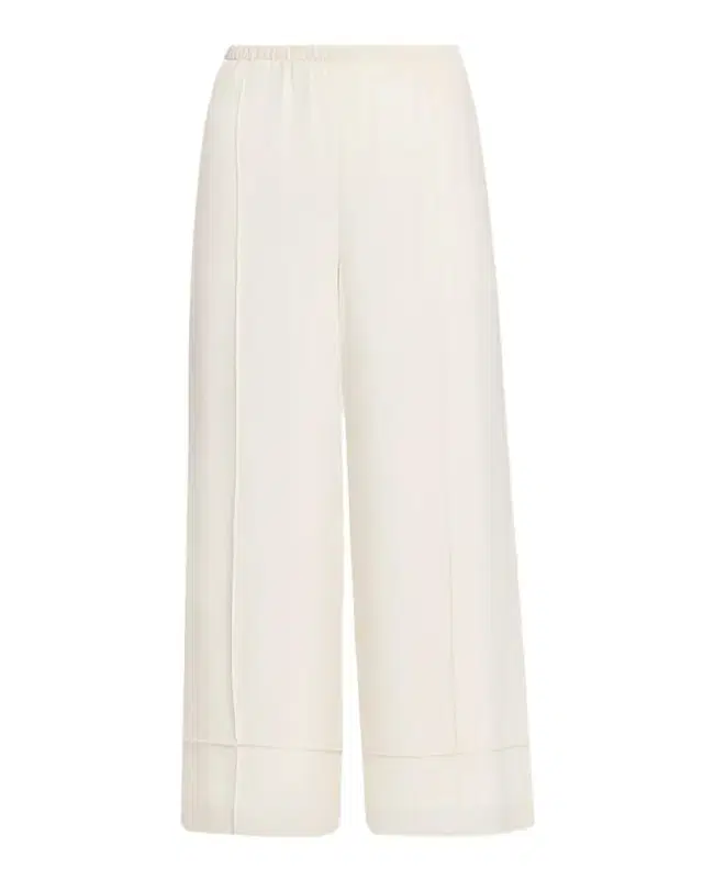 Theory Crop Pintuck Wide-Leg Pants