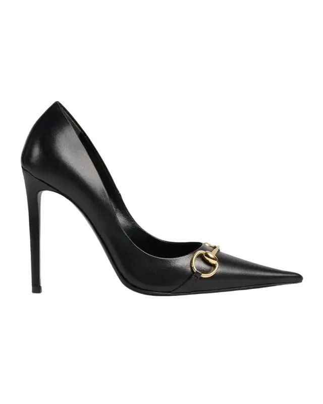 Gucci 110mm Donna Leather Horsebit Pumps