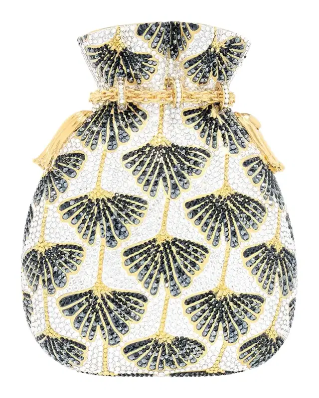 Ginkgo Leaf Crystal Pouch Bag Ginkgo Leaf Crystal Pouch Bag