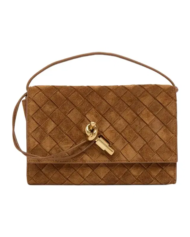 Bottega Veneta Andiamo Leather Wallet-On-Chain