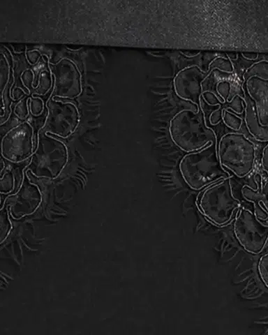 Tadashi Shoji Plunging Illusion Lace & Crepe Gown | Thumbnail 5 Tadashi Shoji Plunging Illusion Lace & Crepe Gown | Thumbnail 5