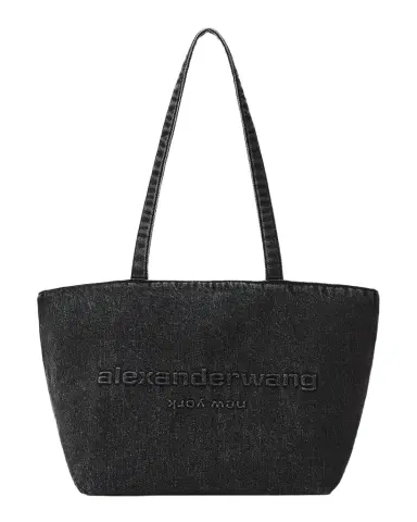 Alexander Wang Punch Medium Denim Tote Bag | Thumbnail 1 Alexander Wang Punch Medium Denim Tote Bag | Thumbnail 1