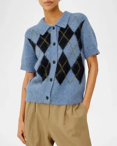 RAILS Kelly Argyle Polo Cardigan | Thumbnail 4 RAILS Kelly Argyle Polo Cardigan | Thumbnail 4