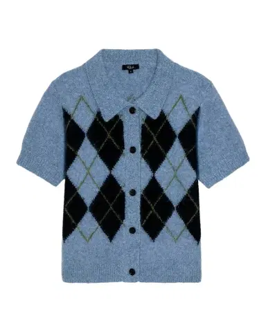 RAILS Kelly Argyle Polo Cardigan | Thumbnail 1 RAILS Kelly Argyle Polo Cardigan | Thumbnail 1