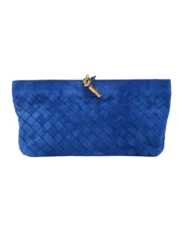 Bottega Veneta Andiamo Suede Clutch