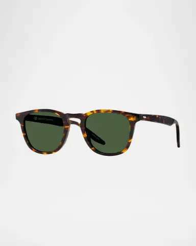 BARTON PERREIRA Men's Dino Keyhole-Bridge Rounded Square Sunglasses | Thumbnail 3