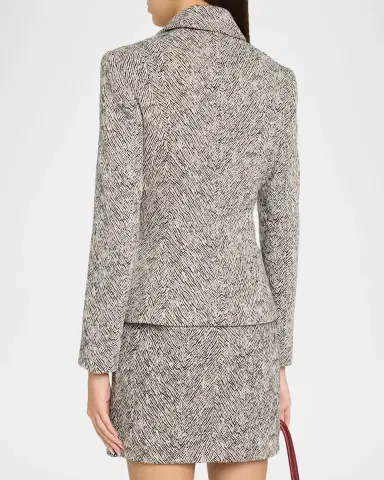 Milly Esme Herringbone Structured Jacket | Thumbnail 3 Milly Esme Herringbone Structured Jacket | Thumbnail 3