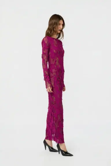 Roberto Cavalli Dress with Destroyed-Effect Lace | Thumbnail 6