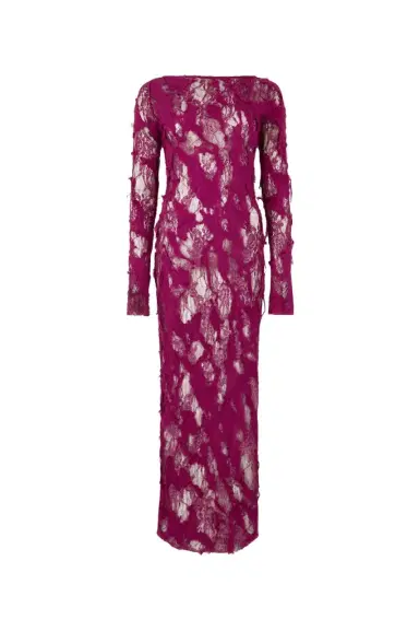Roberto Cavalli Dress with Destroyed-Effect Lace | Thumbnail 1