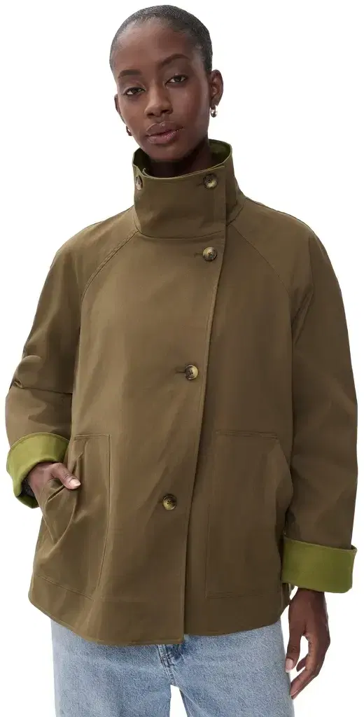 HUNTER BELL Howell Cropped Trench Coat