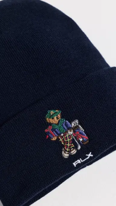 RLX Ralph Lauren Holiday Bear Gift Box Beanie | Thumbnail 3