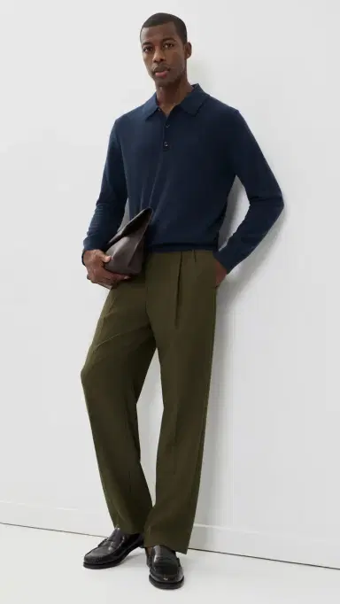 Burberry Carson Luxe Cashmere Polo Sweater | Thumbnail 5