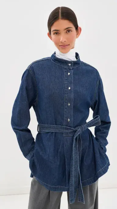TWP Tamzin Denim Belted Top | Thumbnail 2