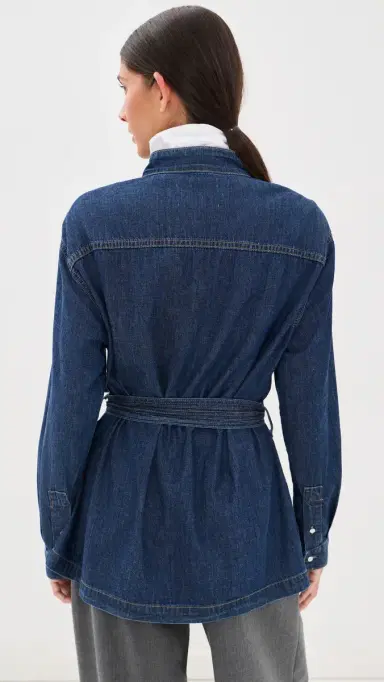 TWP Tamzin Denim Belted Top | Thumbnail 3