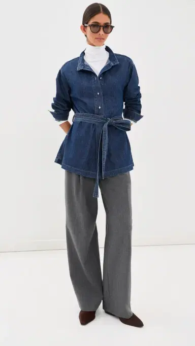 TWP Tamzin Denim Belted Top | Thumbnail 5