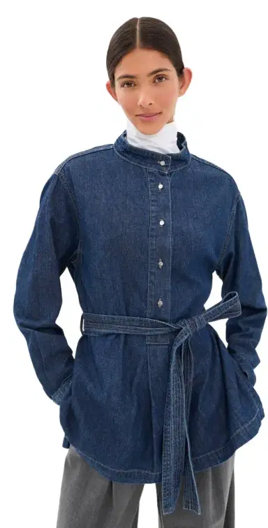TWP Tamzin Denim Belted Top | Thumbnail 1