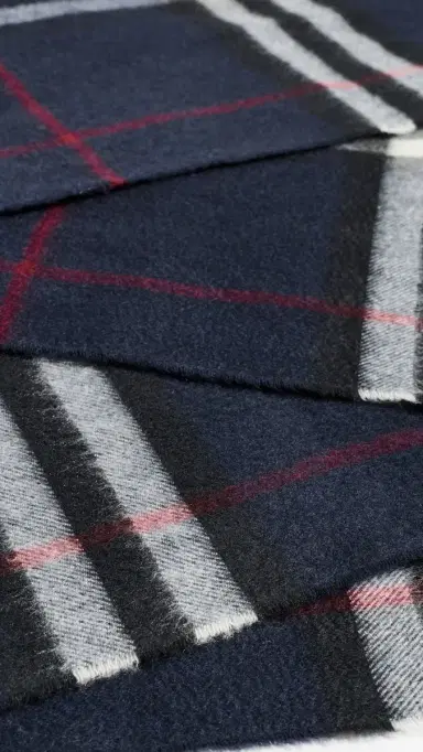 Burberry Giant Check Cashmere Scarf | Thumbnail 5 Burberry Giant Check Cashmere Scarf | Thumbnail 5