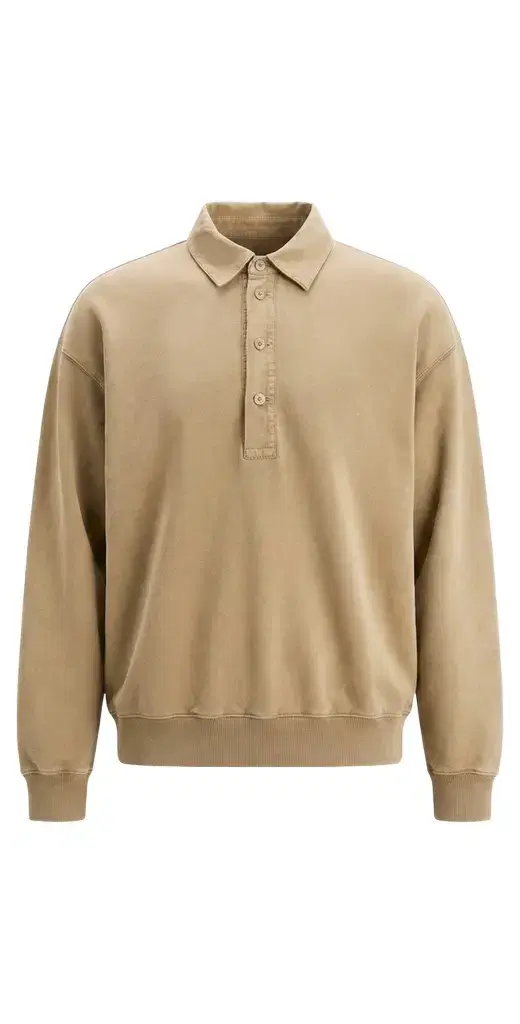 Helmut Lang Garment-Dyed French Terry Polo