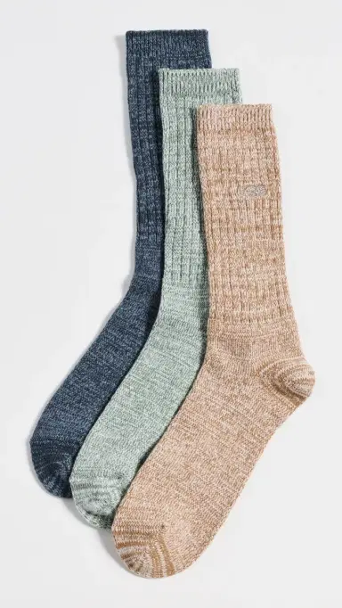 UGG Trey Rib Knit Crew Socks 3 Pack | Thumbnail 2