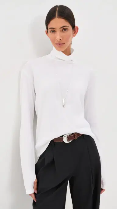 TWP Abby Cotton Turtleneck Top | Thumbnail 2 TWP Abby Cotton Turtleneck Top | Thumbnail 2