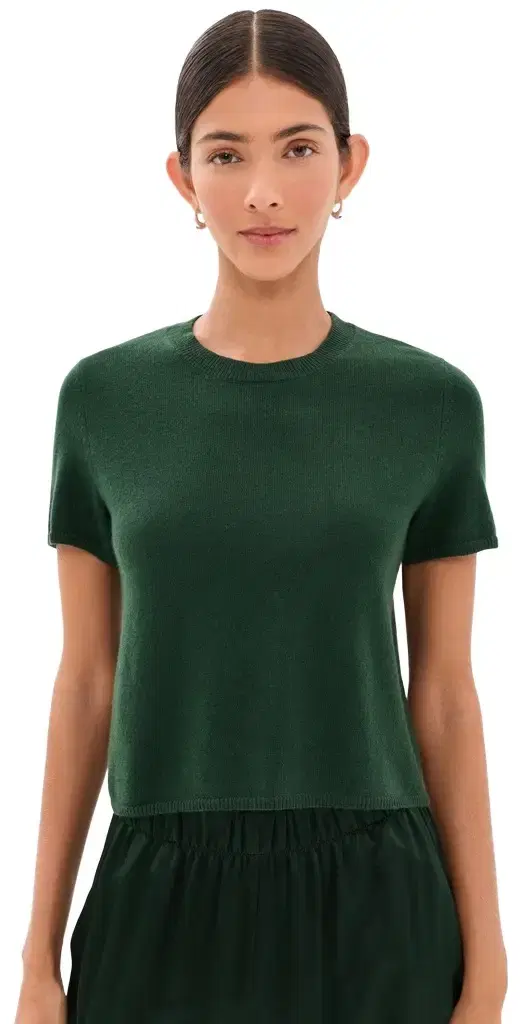 Sablyn Charleston Relaxed Cashmere Crew Neck Tee