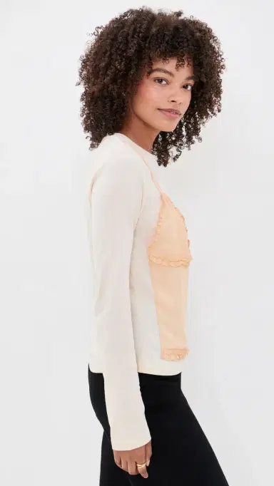 Ulla Johnson Freda Long Sleeve Cotton Top | Thumbnail 4