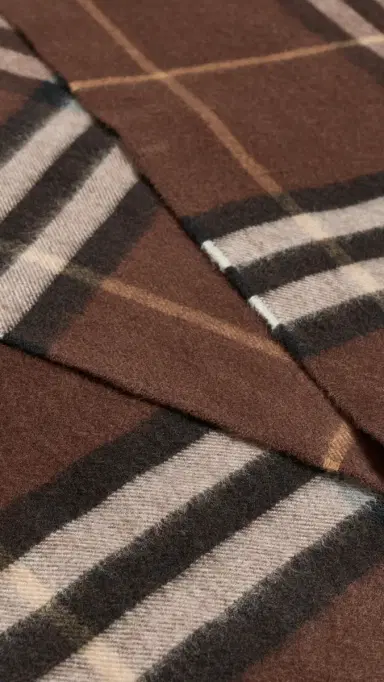 Burberry Giant Check Cashmere Scarf | Thumbnail 5 Burberry Giant Check Cashmere Scarf | Thumbnail 5