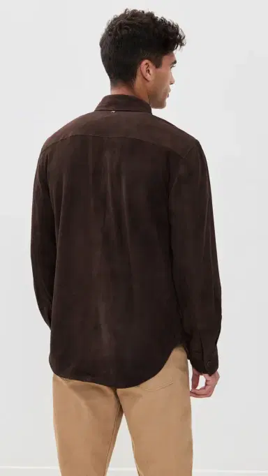 Billy Reid Savoy Suede Workshirt | Thumbnail 3