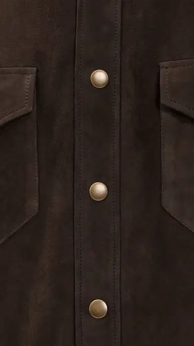Billy Reid Savoy Suede Workshirt | Thumbnail 6