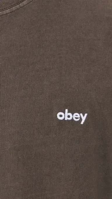 Obey Lowercase Short Sleeve Pigment Tee | Thumbnail 6
