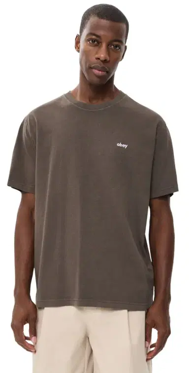 Obey Lowercase Short Sleeve Pigment Tee | Thumbnail 1