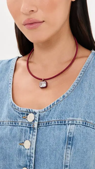BaubleBar Lindsey Crystal Collar Necklace | Thumbnail 3