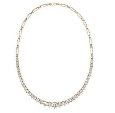 Wish Fine Jewelry 1.58ct Diamond 18K Gold Link Necklace | Thumbnail 1 Wish Fine Jewelry 1.58ct Diamond 18K Gold Link Necklace | Thumbnail 1