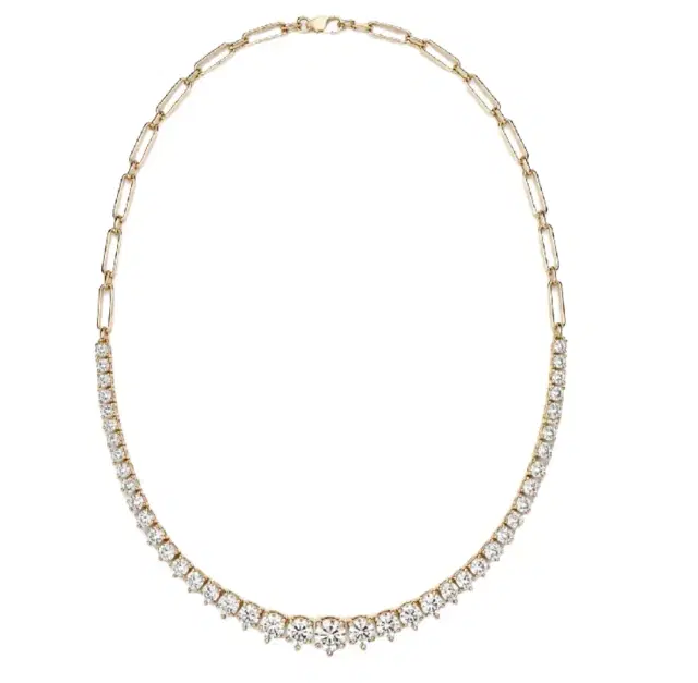 Wish Fine Jewelry 1.58ct Diamond 18K Gold Link Necklace