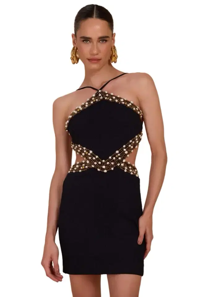 PatBo ISADORA KNIT CUT-OUT MINI DRESS