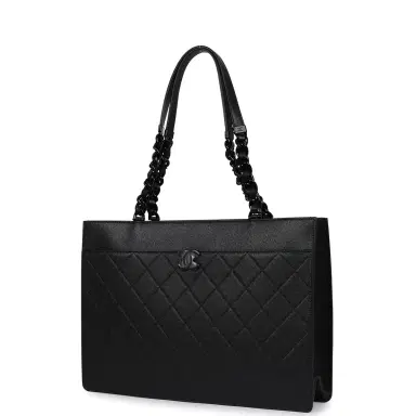 Chanel Chanel Large "My Everything" Shopping Tote So Black Caviar Black Hardware | Thumbnail 5 Chanel Chanel Large "My Everything" Shopping Tote So Black Caviar Black Hardware | Thumbnail 5