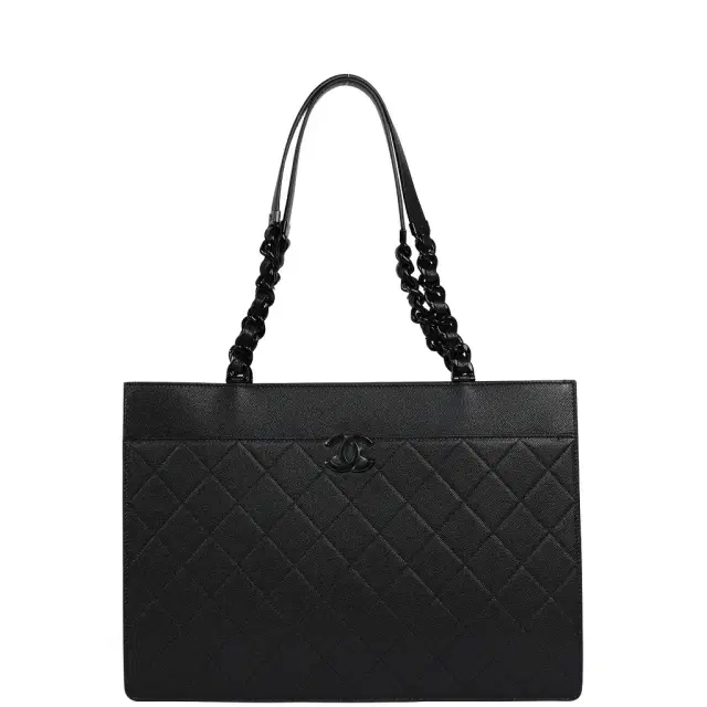 Chanel Chanel Large "My Everything" Shopping Tote So Black Caviar Black Hardware
