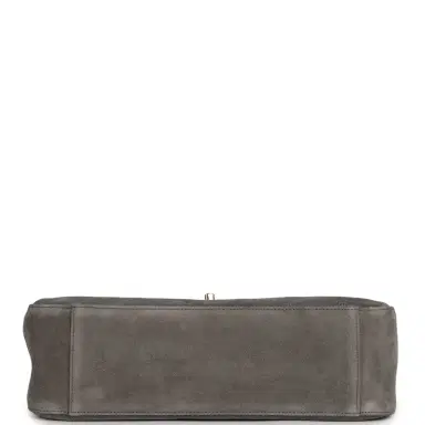 Chanel Chanel Maxi "Souplissimo" Small Flap Bag Dark Grey Suede Gold Hardware | Thumbnail 6 Chanel Chanel Maxi "Souplissimo" Small Flap Bag Dark Grey Suede Gold Hardware | Thumbnail 6